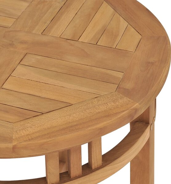 VidaXL Τραπέζι Bistro Ø 60 x 75,5 εκ. από Μασίφ Ξύλο Teak