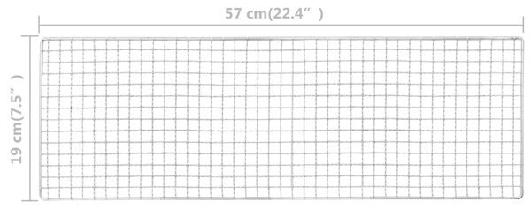 VidaXL Ψησταριά Κάμπινγκ Φορητή 60 x 22,5 x 33 εκ. Ατσάλινη