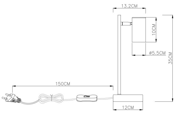 Globo 57910TW - Επιτραπέζια λάμπα ROBBY 1xGU10/5W/230V