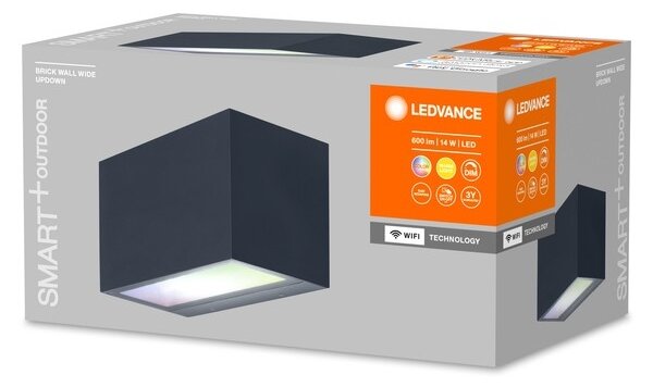 Ledvance - LED RGBW Dimmable φωτιστικό εξωτερικού χώρου BRICK LED/14W/230V Wi-Fi IP44