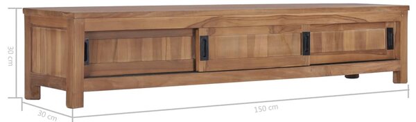 VidaXL Έπιπλο Τηλεόρασης 150 x 30 x 30 εκ. από Μασίφ Ξύλο Teak