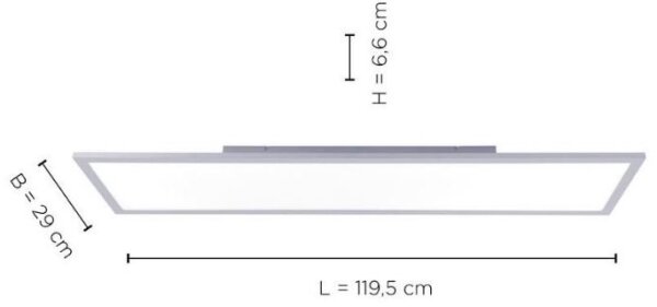 Leuchten Direkt 14753-21 - LED Πλαφονιέρα πάνελ FLAT LED/22W/230V