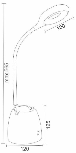 LED Dimmable επιτραπέζια λάμπα αφής ALEXA LED/5W/230V