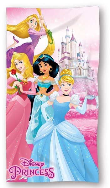 Πετσέτα Θαλάσσης Παιδική Microfiber 70x140εκ. Princess 30 Pink Disney DimCol