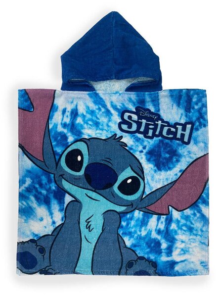 Πόντσο Παιδικό Microfiber 50x100εκ. Lilo & Stitch 35 Sky Blue Disney DimCol