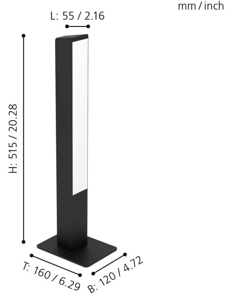 Eglo 99604 - LED RGBW Dimmable επιτραπέζια λάμπα SIMOLARIS-Z LED/16W/230V 2700-6500K