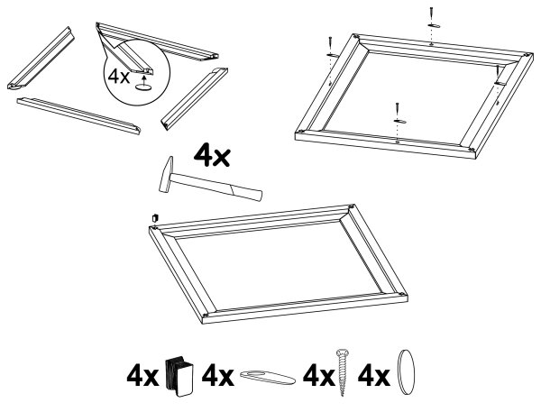 Eglo 99421 - Πλαίσιο για φωτιστικό SALOBRENA 300x300 mm