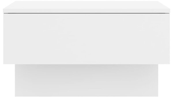 VidaXL Κομοδίνο Επιτοίχιο Γυαλιστερό Λευκό