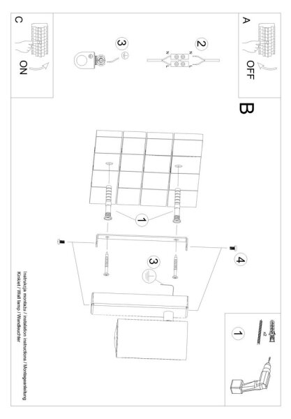 Sollux SL.1076 - φωτιστικό τοίχου UTTI 1xGU10/40W/230V λευκό