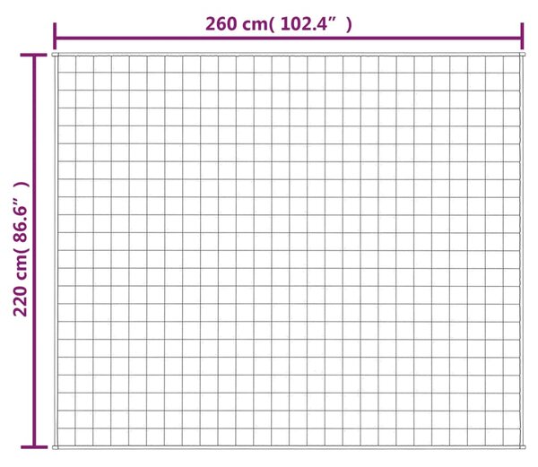 VidaXL Κουβέρτα Βαρύτητας Μπλε 220 x 260 εκ. 11 κ. Υφασμάτινη