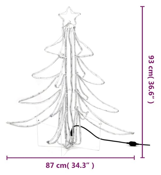 VidaXL Φιγούρες Χριστουγεν. Δέντρα LED 3 τεμ. Θερμό Λευκό 87x87x93 εκ