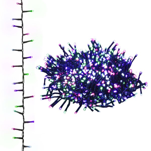 VidaXL Φωτάκια Compact με 1000 LED Παστέλ Πολύχρωμα 25 μ. από PVC