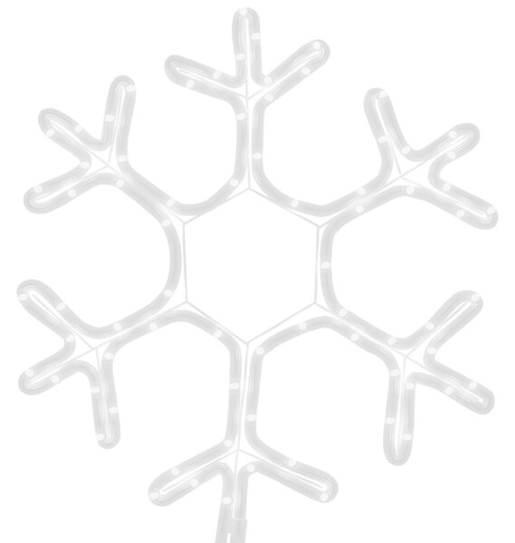 VidaXL Χριστουγενν. Φιγούρα Χιονονιφάδα 72 LED Θερμό Λευκό 38 x 37 εκ