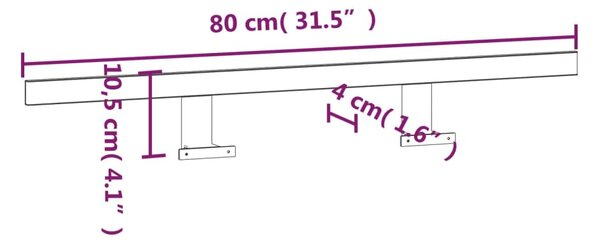 VidaXL Φωτιστικό Καθρέφτη LED 13 W Ψυχρό Λευκό 80 εκ. 6000Κ