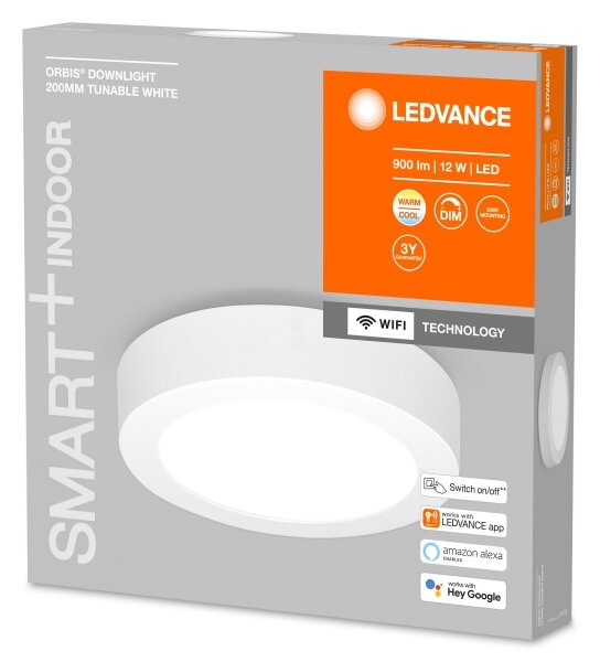 Ledvance - Φωτιστικό οροφής LED Dimmable ORBIS LED/12W/230V 3000-6500K Wi-Fi