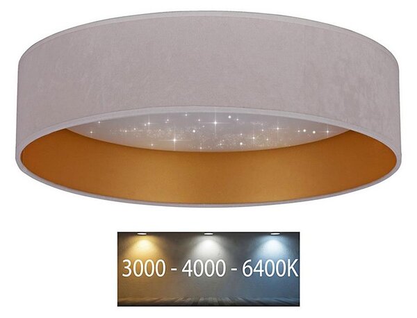 Brilagi - Φωτιστικό οροφής LED VELVET STAR LED/24W/230V δ. 40 cm κρεμ/χρυσό