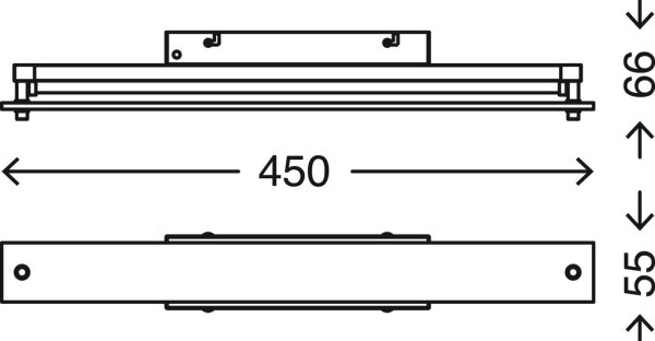 Briloner 2240-018- LED Dimmable φωτιστικό καθρέφτη μπάνιου LED/5W/230V IP44