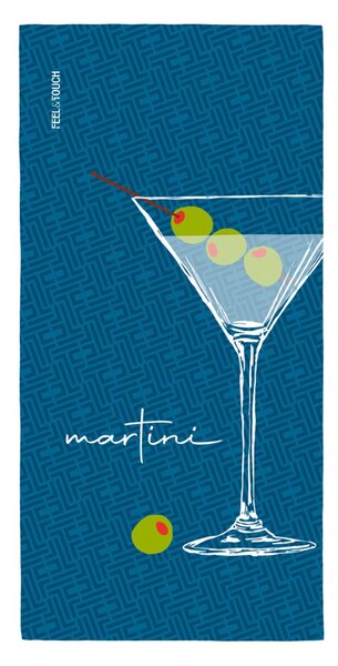 Πετσέτα Θαλάσσης 2 Όψεων (80x160) Feel & Touch Drinks Martini