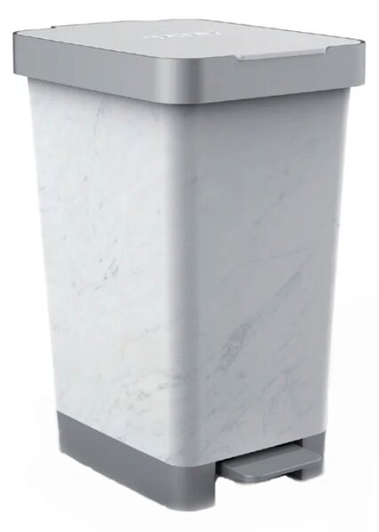 Κάδος Απορριμμάτων Μπάνιου (36x26x47) Tatay 25lt Smart Marble