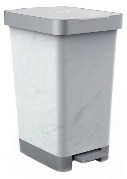 Κάδος Απορριμμάτων Μπάνιου (36x26x47) Tatay 25lt Smart Marble