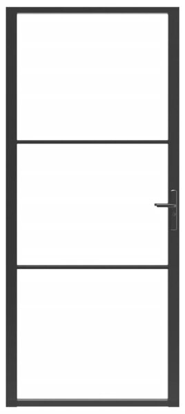 VidaXL Πόρτα Εσωτερική Μαύρη 102,5x201,5 εκ. από Γυαλί ESG / Αλουμίνιο
