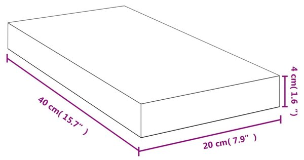 VidaXL Ράφι Τοίχου 40x20x4 εκ. από Μπαμπού