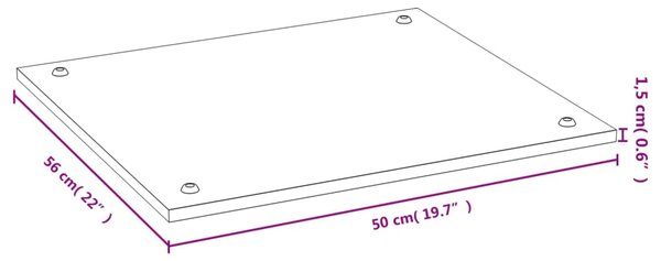 VidaXL Κάλυμμα Εστιών Κουζίνας 50 x 56 x 1,5 εκ. από Μπαμπού