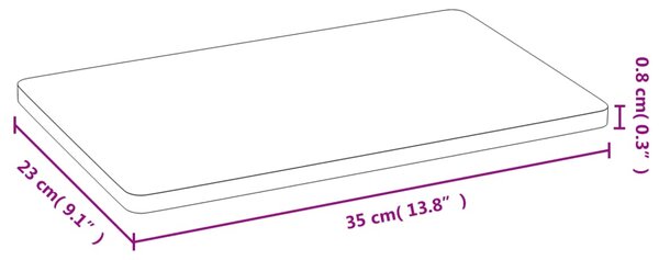 VidaXL Πιάτα Πρωινού 6 Τεμ. 35 x 23 x 0,8 εκ. από Μπαμπού