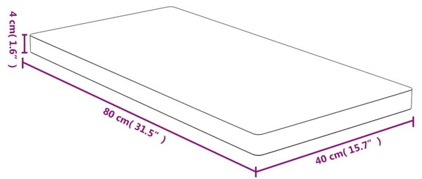 VidaXL Σανίδα Κοπής 80 x 40 x 4 εκ. από Μπαμπού