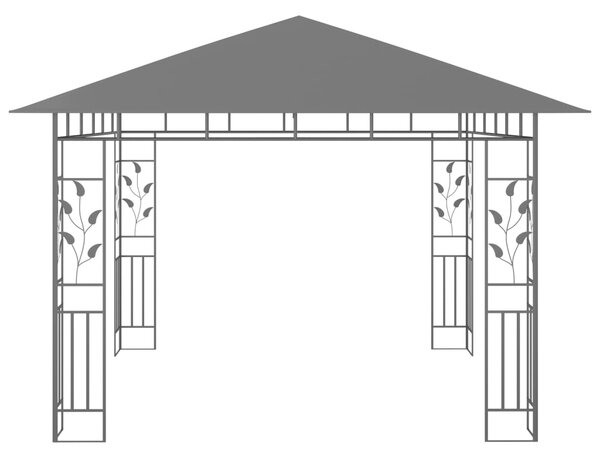 VidaXL Κιόσκι με Αντικουνουπικό Δίχτυ Ανθρακί 3x3x2,73 μ. 180 γρ./μ²
