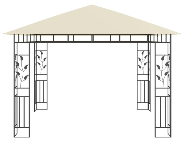 VidaXL Κιόσκι με Αντικουνουπικό Δίχτυ Κρεμ 3x3x2,73 μ. 180 γρ./μ²