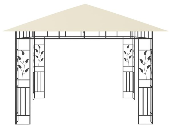 VidaXL Κιόσκι με Αντικουνουπικό Δίχτυ Κρεμ 3x3x2,73 μ. 180 γρ./μ²