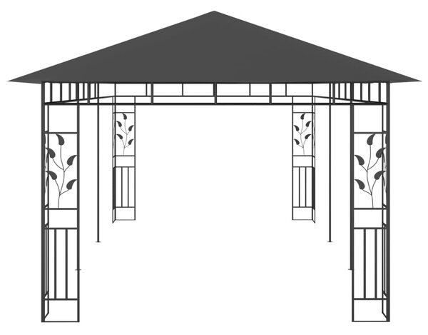 VidaXL Κιόσκι με Αντικουνουπικό Δίχτυ Ανθρακί 6x3x2,73 μ