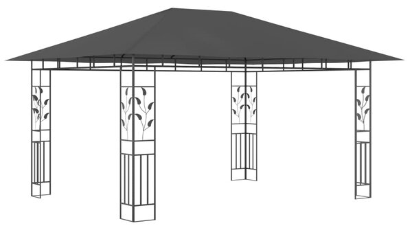 VidaXL Κιόσκι με Αντικουνουπικό Δίχτυ Ανθρακί 4x3x2,73 μ. 180 γρ./μ²