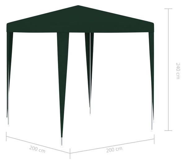 VidaXL Κιόσκι Εκδηλώσεων Επαγγελματικό Πράσινο 2 x 2 μ