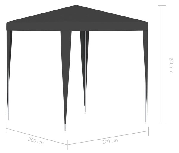 VidaXL Κιόσκι Εκδηλώσεων Επαγγελματικό Ανθρακί 2 x 2 μ