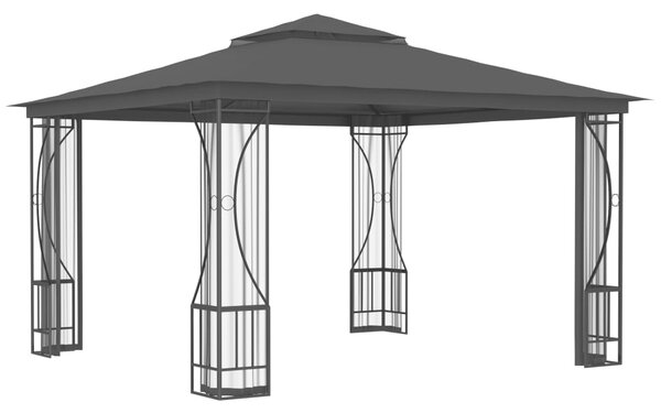 VidaXL Κιόσκι με Δίχτυα Ανθρακί 300 x 300 x 265 εκ