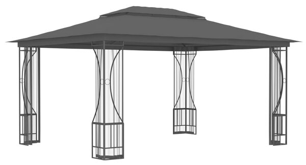 VidaXL Κιόσκι με Δίχτυα Ανθρακί 300 x 400 x 265 εκ