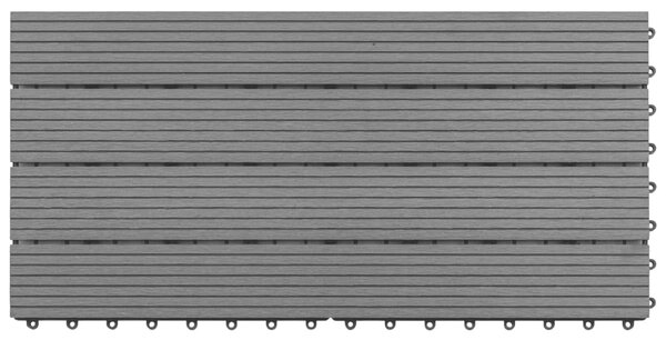 VidaXL Πλακάκια 6 τεμ. Γκρι 1 μ² / 60 x 30 εκ. από WPC