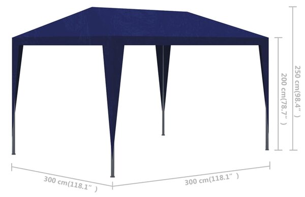 VidaXL Τέντα Εκδηλώσεων Μπλε 3 x 3 μ