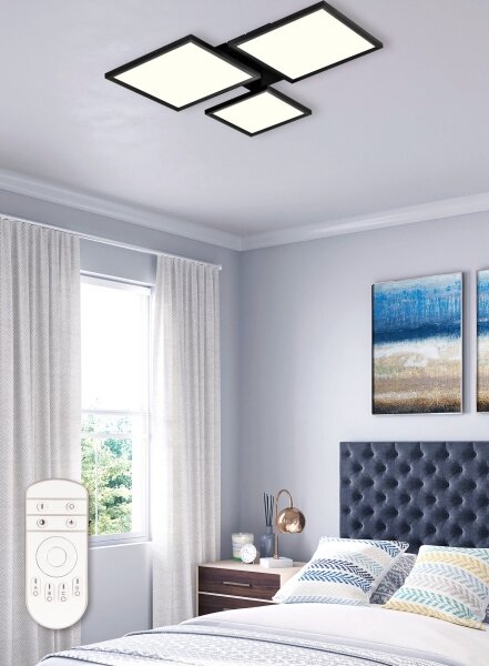 Top Light - Σταθερό πολύφωτο dimming LED MELED/50W/230V 3000-6500K μαύρο + RC