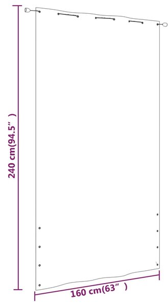 VidaXL Διαχωριστικό Βεράντας Τερακότα 160 x 240 εκ. Ύφασμα Oxford