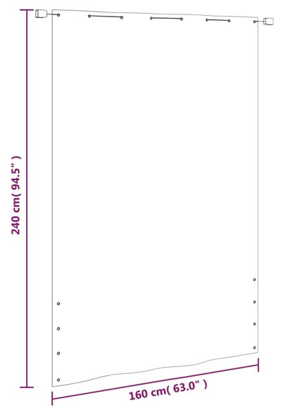 VidaXL Διαχωριστικό Βεράντας Ανοιχτό Πράσινο 160x240 εκ. Ύφασμα Oxford