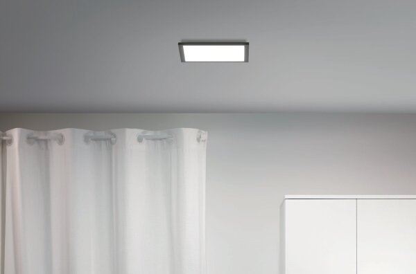 WiZ - LED Dimmable φωτιστικό οροφής SUPERSLIM LED/12W/230V μαύρο Wi-Fi