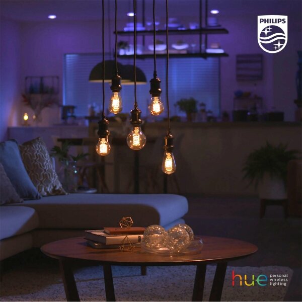 LED Dimmable λάμπα Philips Hue WHITE FILAMENT A60 E27/7W/230V 2100K