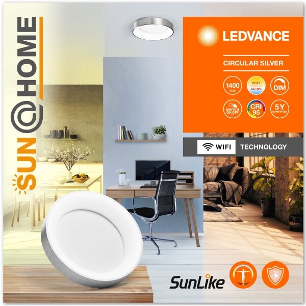 Ledvance-LED Dimmable φωτιστικό οροφής SUN@HOME CIRCULAR LED/18,5W/230V Wi-Fi