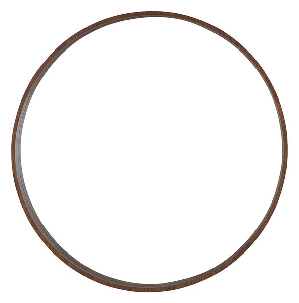 Διακοσμητικός Καθρέφτης Τοίχου (Φ80) Spitishop Messina Walnut
