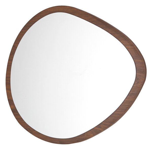 Διακοσμητικός Καθρέφτης Τοίχου (78x60) Spitishop Matera Walnut