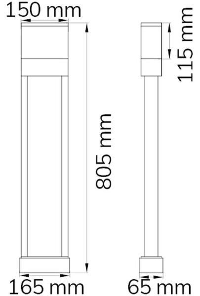 Wofi 12226 - Φωτιστικό LED αριθμός οικίας DIEGO LED/10,5W/230V 3000K IP54