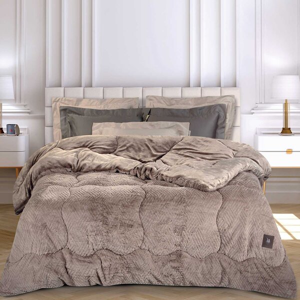 Κουβερτοπάπλωμα King Size (240x250) Greenwich Polo Club Essential 3953 Taupe